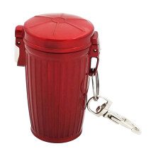 (red) Travel Ashtray with Lid - Portable Car & Pocket Use