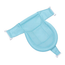 Baby-Badewannenschutznetz - Hellblau, weiches Mesh, 7,5x66cm