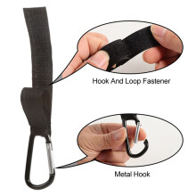 (1pcs) Adjustable Stroller Clips - Aluminum Alloy Carabiner Hooks