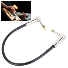 Effekt Gitarrenkabel 6,35 mm Metallkern Rauschunterdrückung Rechtwinkliger Stecker
