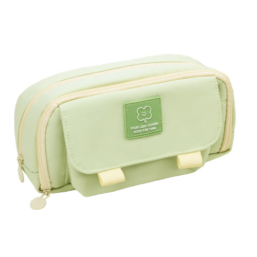 (A) Durable Flip-Top Pencil Case for Students