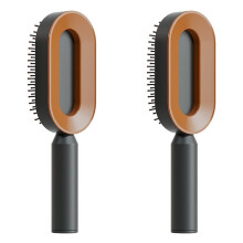 (Set J) Self Cleaning Hair Brush For Women One-key Cleaning Hair Loss Airbag Massage Scalp Comb Anti-Static Hairbrush