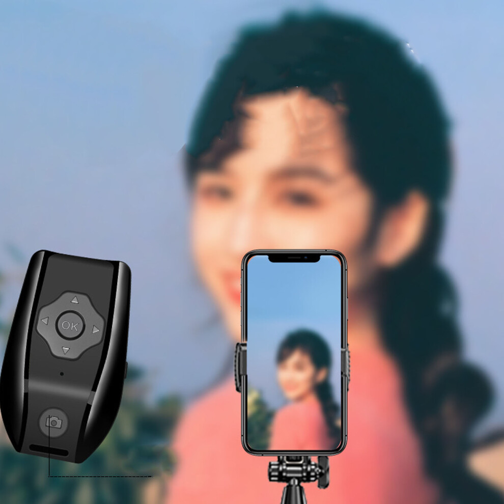 Bluetooth Remote Page Turner 200Mah Rechargeable Wireless Camera Shutter Black 9481388569920