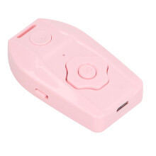 Bluetooth Remote Page Turner, Rechargeable Pink ABS Camera Shutter