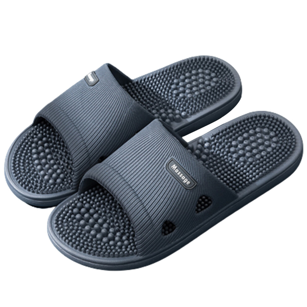 Reach-Tools (Dark Grey, 44 45) Foot Massage Slippers For Pain Relief