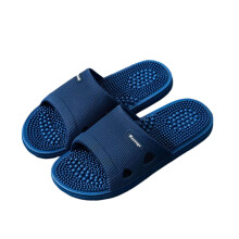 (Dark Blue, 44 45) Foot Massage Slippers for Pain Relief