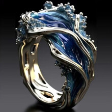 (3) Vintage Sea Wave Ring for Women - Stylish & Eye-catching