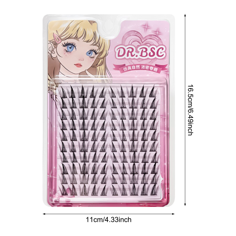 Dcph-Clothing 11-14Mm Anime Lash Clusters For Diy Lovers