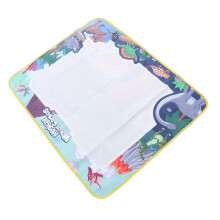 Leuchtende Wasser-Kreideplatte für Kinder, Dinosaurier-Design, 80x60cm, Grün Weiß