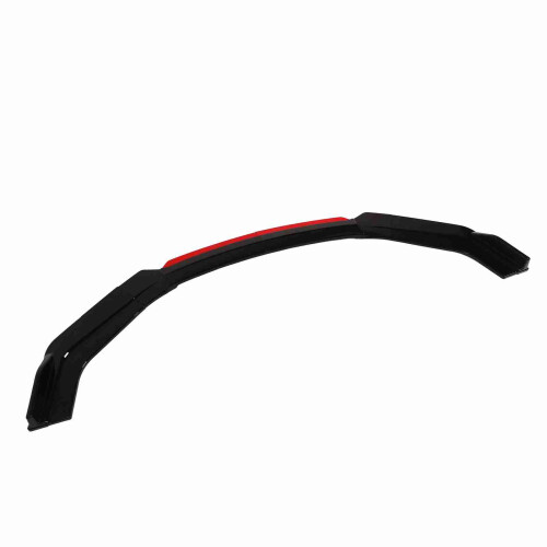6x Front Bumper Splitter Glossy Black Red 2