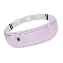 Waterproof Nylon Waist Bag Large Capacity Fanny Pack for Fitness Sports Purple