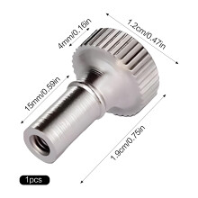 (Silver, 1pc) Bouton Interrupteur Métal pour Lampe
