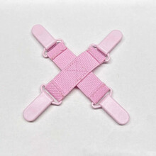 (Pink) Bed Sheet Holder - No Tangling for Home & Dorm