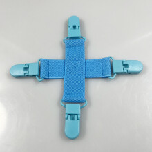 (Lake Blue) Bed Sheet Holder - No Tangling for Home & Dorm
