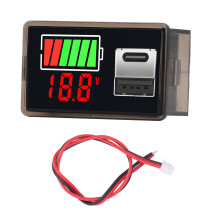 Affichage LED de surveillance de la tension de la batterie pour DC 8-30V avec ports USB et Type-C