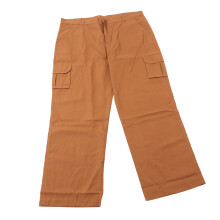 Dark Brown XXXL Polyester Pants RU56 - Pockets