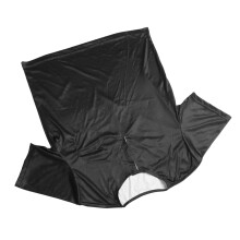 Herren Schwarz Kurzärmeliges Baumwoll-T-Shirt mit Brusttasche, Größe L