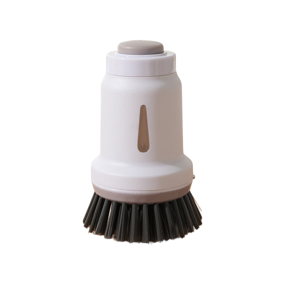 (Gray) Ergonomic Kitchen Brush With Liquid Dispenser 6032318383715