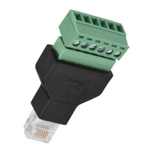 6 Pin Screw Terminal RJ12 Male Adapter UK