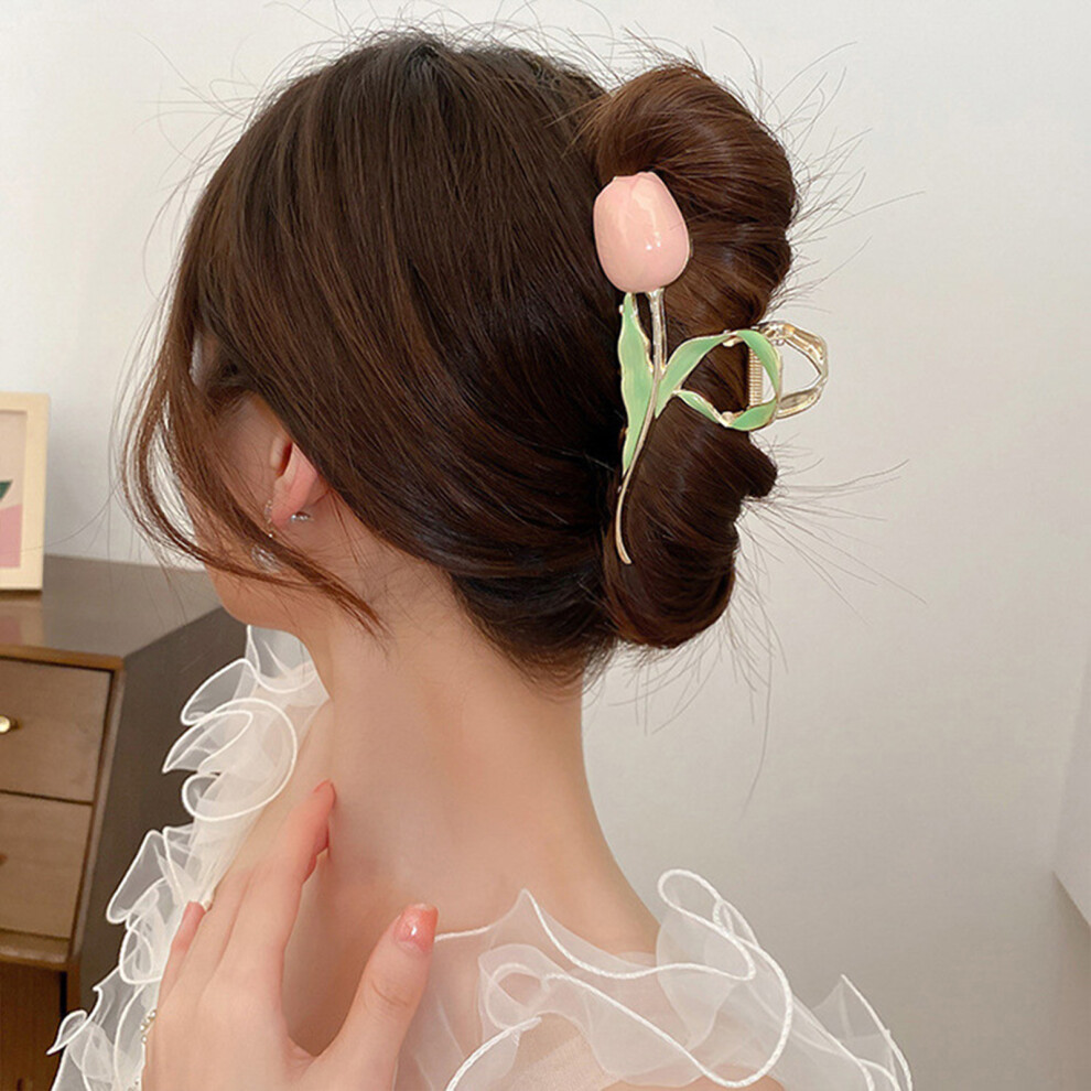 Dachuang Beauty Pink (Pink) Elegant Tulip Hairpin For Styling & Performance