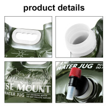 Dark Green 7.5L Water Bag 420x315x50mm with Tap