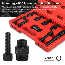 10pc Flywheel Puller Set M14-M28 60/90mm Black
