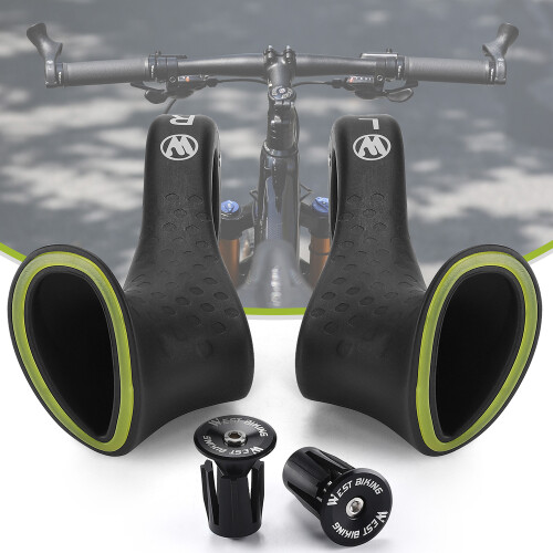 Cycle Handlebar Grips Fluorescence Nylon Ergonomic Comfort Bicycle Accessory