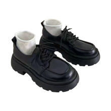 (Matte Black, 40) Women\'s Summer Thick Sole Non-Slip School Shoes