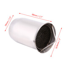 51 mm Edelstahl Motorrad-Auspufftopf Auspuffdämpfer 4 Stilrichtungen