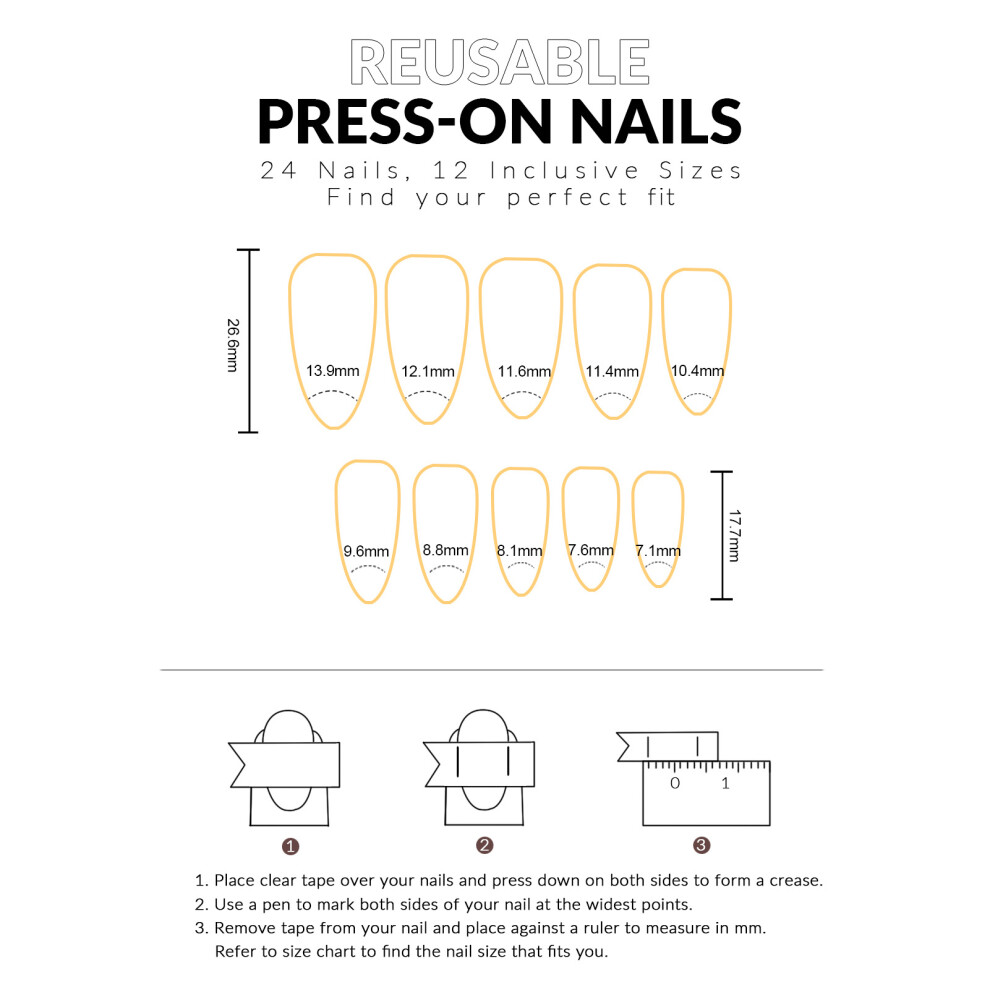 Dachuang Beauty 24Pcs Halloween Ghost Fake Nails, Zero Pressure Design