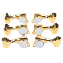 6Pcs Guitar Tuner Pegs Set 1:18 Gold Alloy