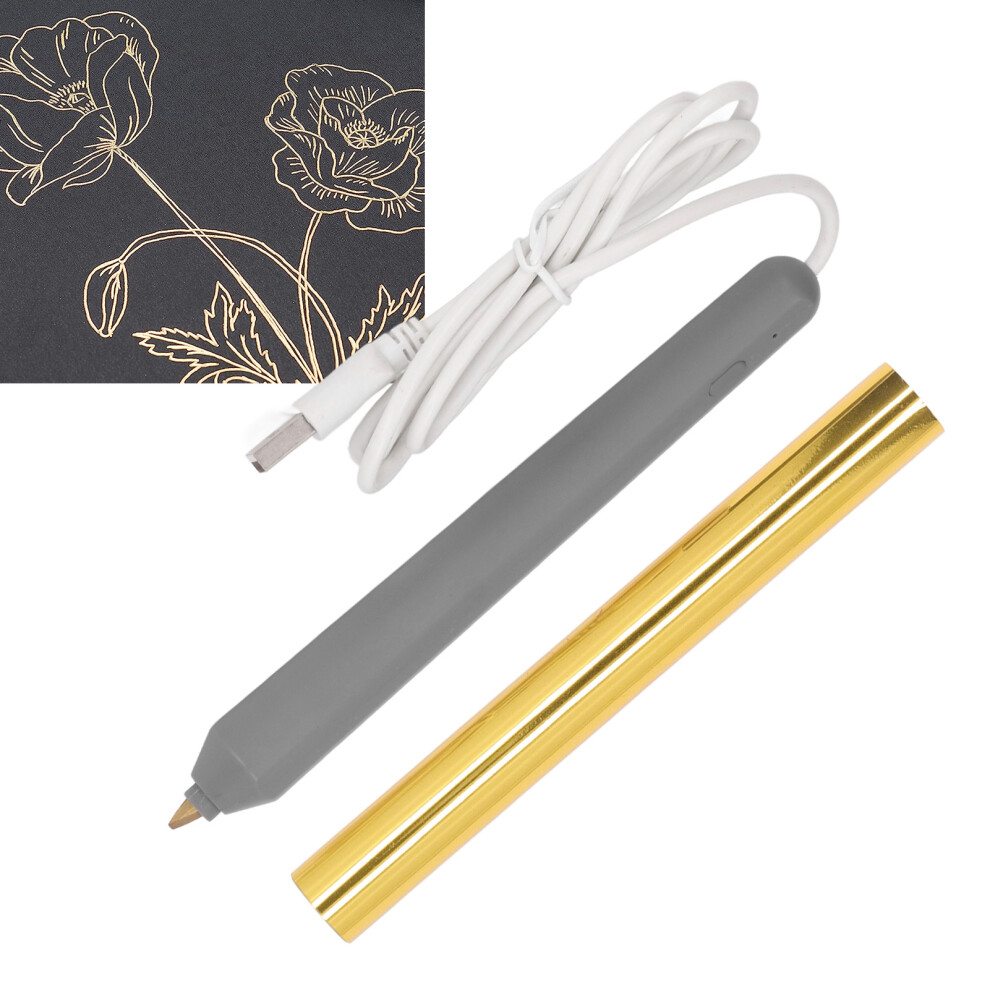 Usb Gold Foil Stamping Pen For Embossing Crafting & Drawing - Abs Material 8221388576389