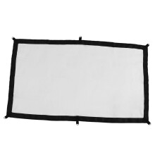 84" Faltbarer Projektionsbildschirm Indoor/Outdoor mit Haken, knitterfreiem Polyester