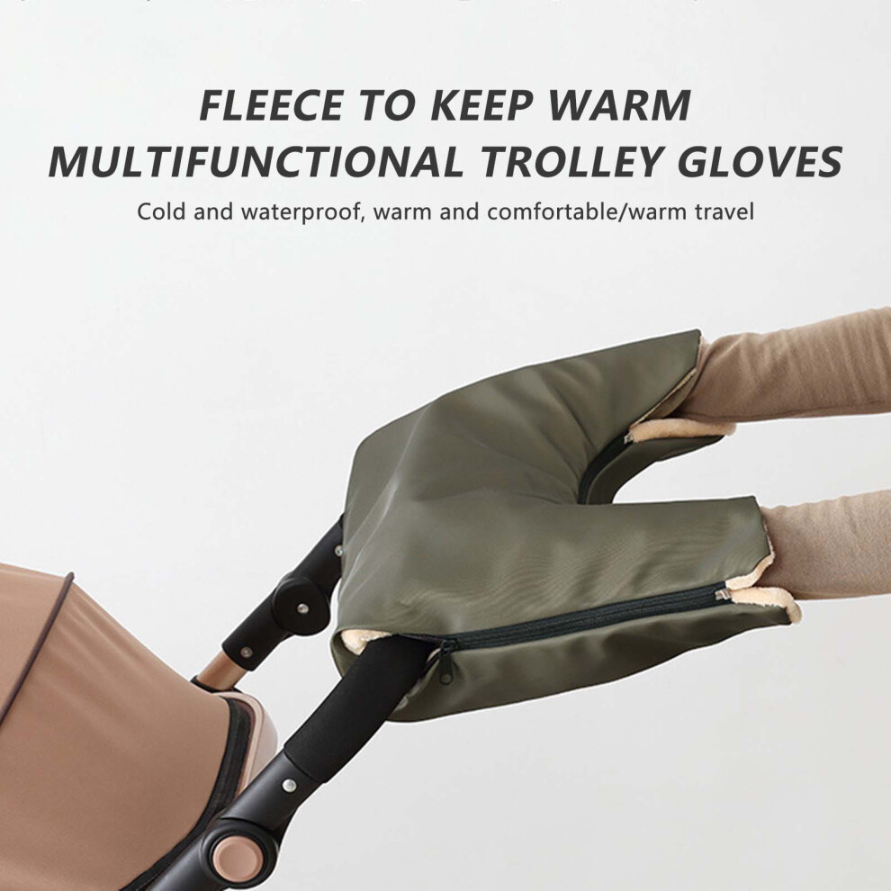 Reach-Tools (Military Green (Troller Gloves)) Winter Baby Stroller Gloves - Hand Muff Gift (50 Chars)