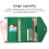 RFID Passport Holder Dark Green 7.7x4.4x0.8in 3