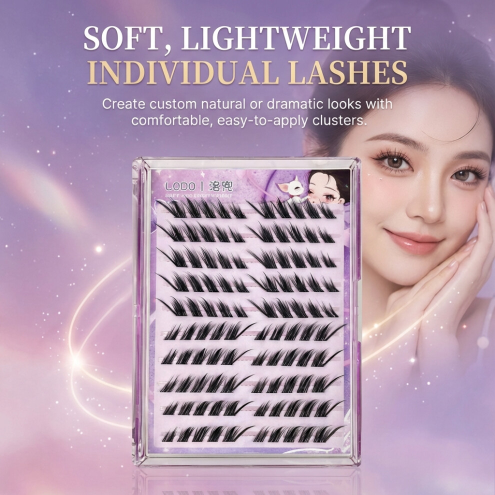 Hue-Grain (With Glue) Comic Style False Eyelashes For Multiple Looks