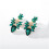 (C) Shiny Leaf Dangle Earrings - Luxe Gift for Women 1