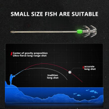 (Luminous bead second layer 15cm) Squid Jigs Hook - Double/Single Layer Design for Coastal Fishing