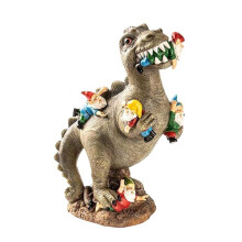 Dinosaur Gnomes Garden Statues Outdoor Decor Birthday Gifts for Mom Gifts , Patio Dinosaur Eating Gnomes Sculptures