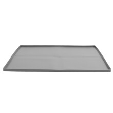 Tappetino per lavatrice e asciugatrice in silicone, antischizzo, impermeabile, antiscivolo, 70x70cm, grigio