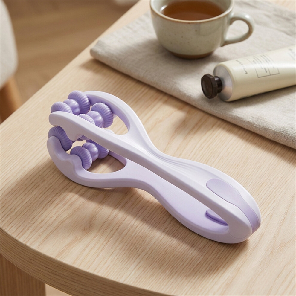 Dachuang Beauty Purple ( Card Plastic) Hand Massager - Dual Roller Pain Relief