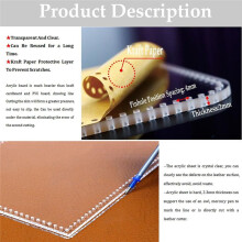 Sling Bag Acrylic Template,Leather Pattern Acrylic Leather Templates for Capacity Crossbody Backpack,AAB-42
