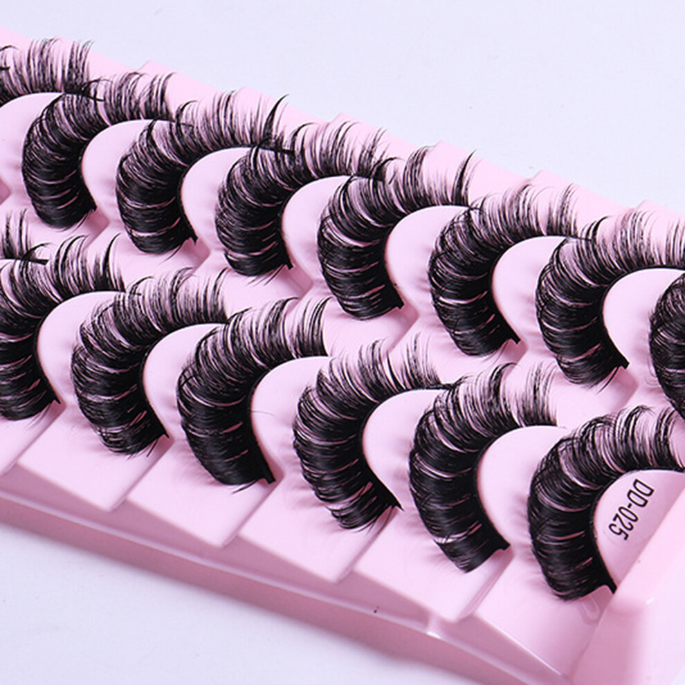 Creation-3C Light (025) 10 Pairs Bushy False Eyelashes For Wedding