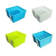 Fishing Lure Box 36 Grids Squid Jig Storage Box Octopus Egi Organizer Box Hard Bait Container Case with Luminous,A