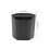 Large Capacity Coffee Knock Box with Knock Bar Nonslip Base Black Finish 2