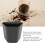 Large Capacity Coffee Knock Box with Knock Bar Nonslip Base Black Finish 7