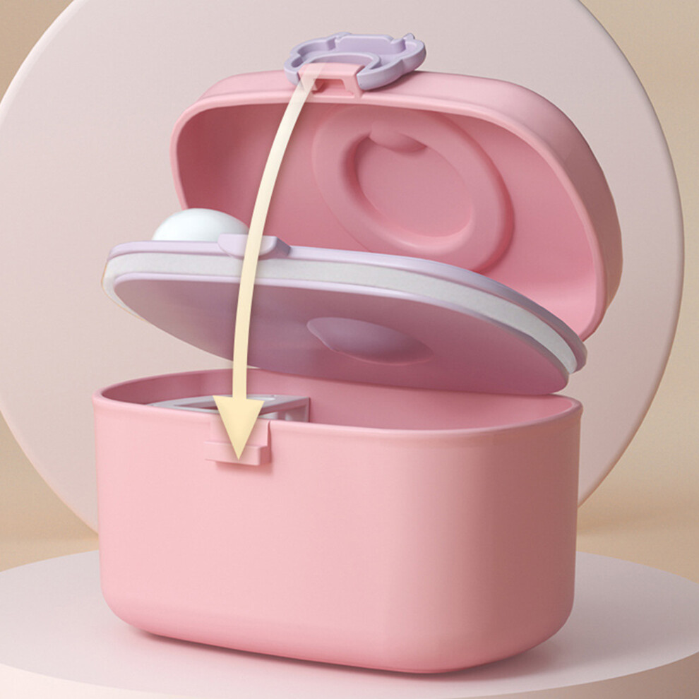 Phui-Pet-Supplies (Pink, S) Travel Baby Formula Dispenser, Sealed & Portable