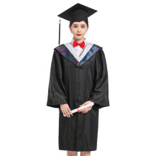 (White, S) Adult Graduation Cap & Gown Set for College