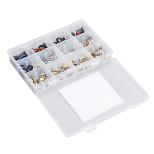 75Pcs Potentiometer Assortment Kit B5K-B100K Rotary Knob Washers 1
