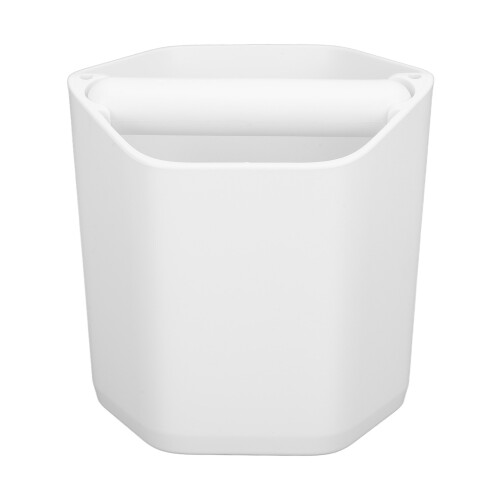 Coffee Knock Box Large Capacity with Knock Bar and Nonslip Base - White 2